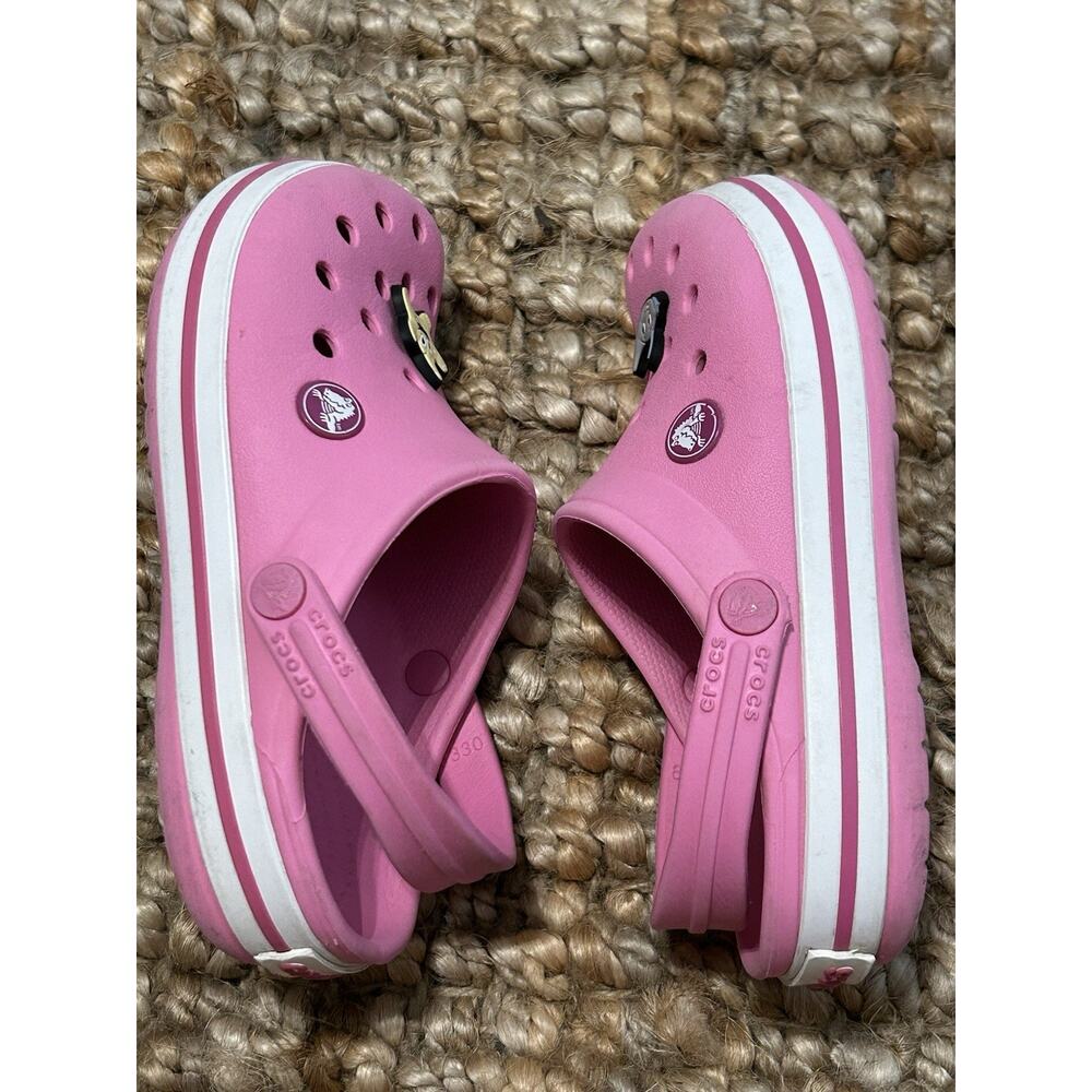 Crocs Crocband Clogs Kids Ballerina Pink Rubber Slip-On Lightweight Size C 12 - Picture 8 of 9
